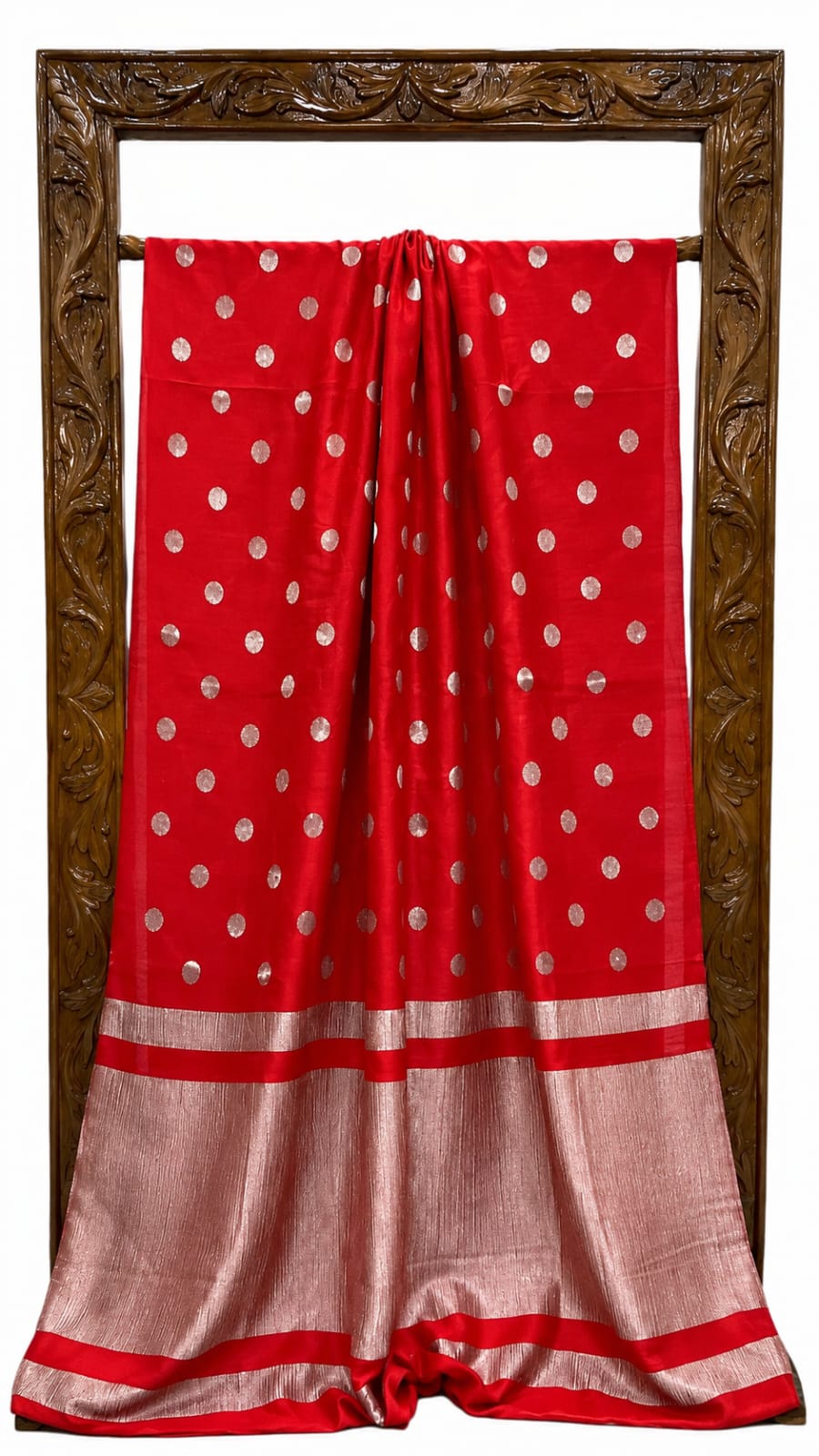 Banarasi Silk Saree with Zari Booti