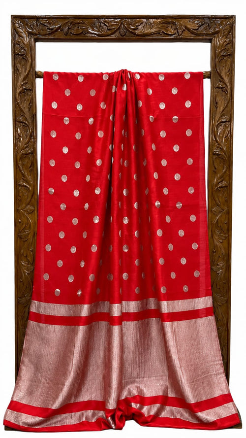 Banarasi Silk Saree with Zari Booti