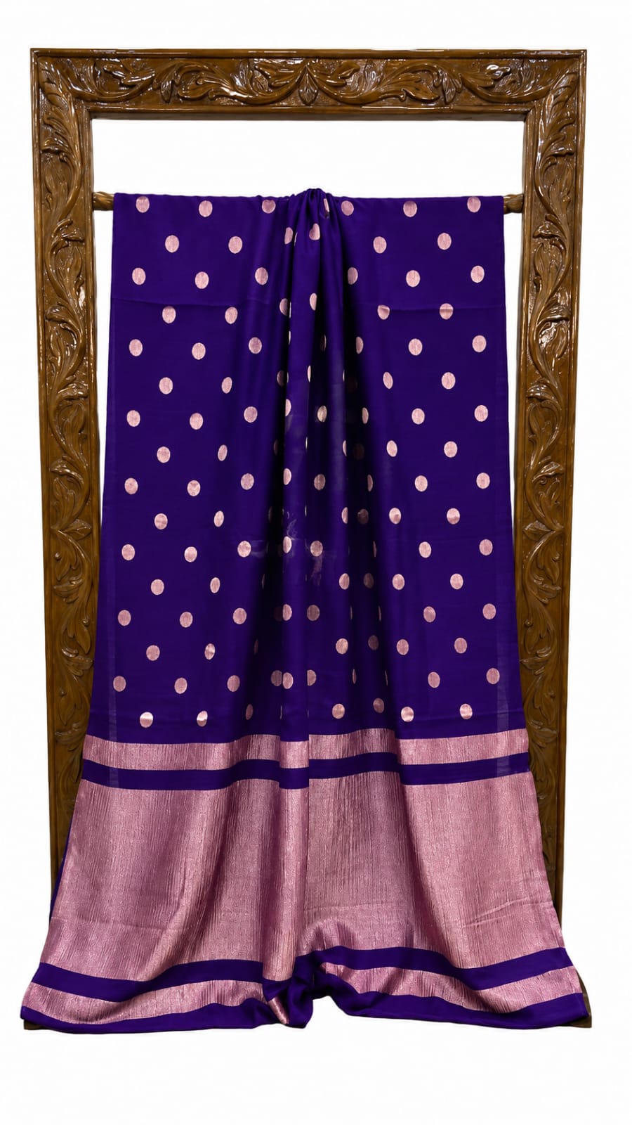 Banarasi Silk Saree with Zari Booti