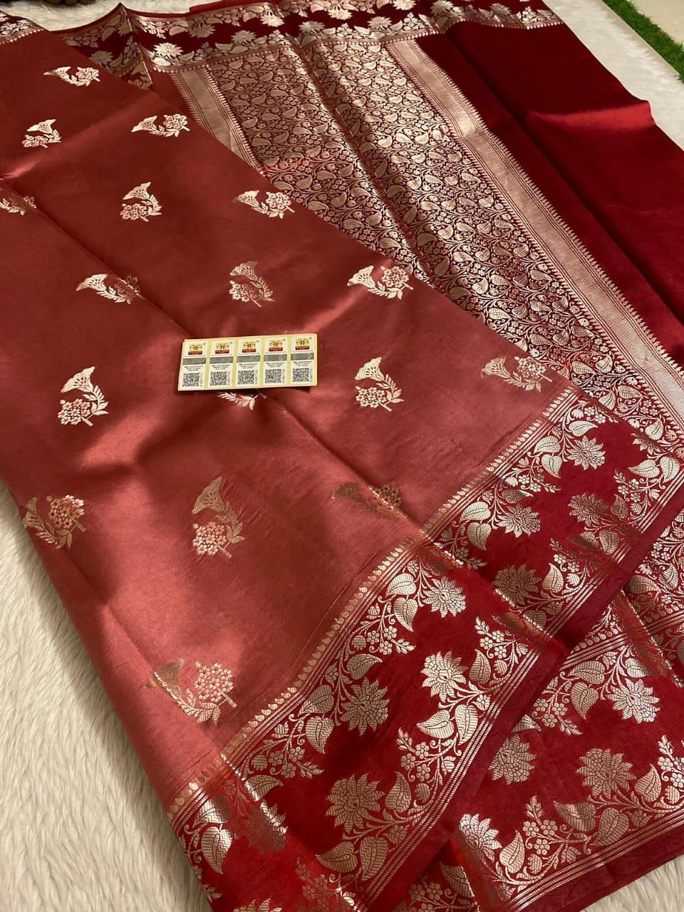 Designer Meena Boota Dyeable saree