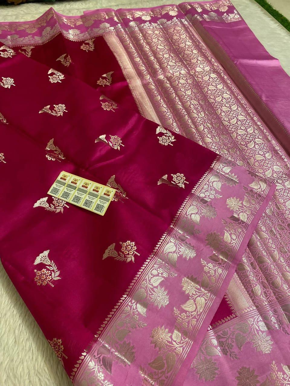 Designer Meena Boota Dyeable saree