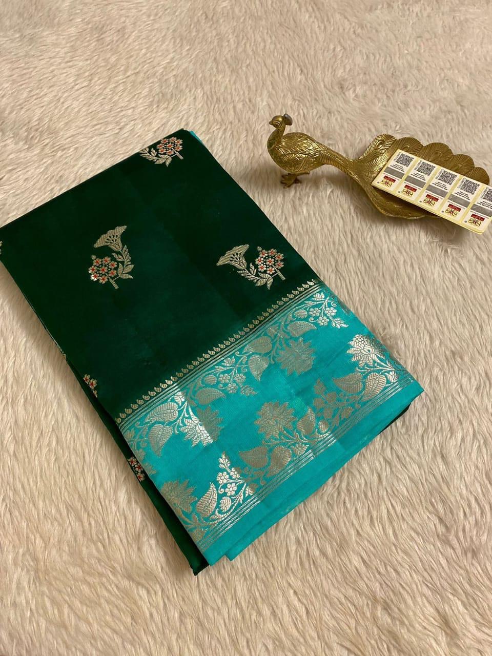 Designer Meena Boota Dyeable saree