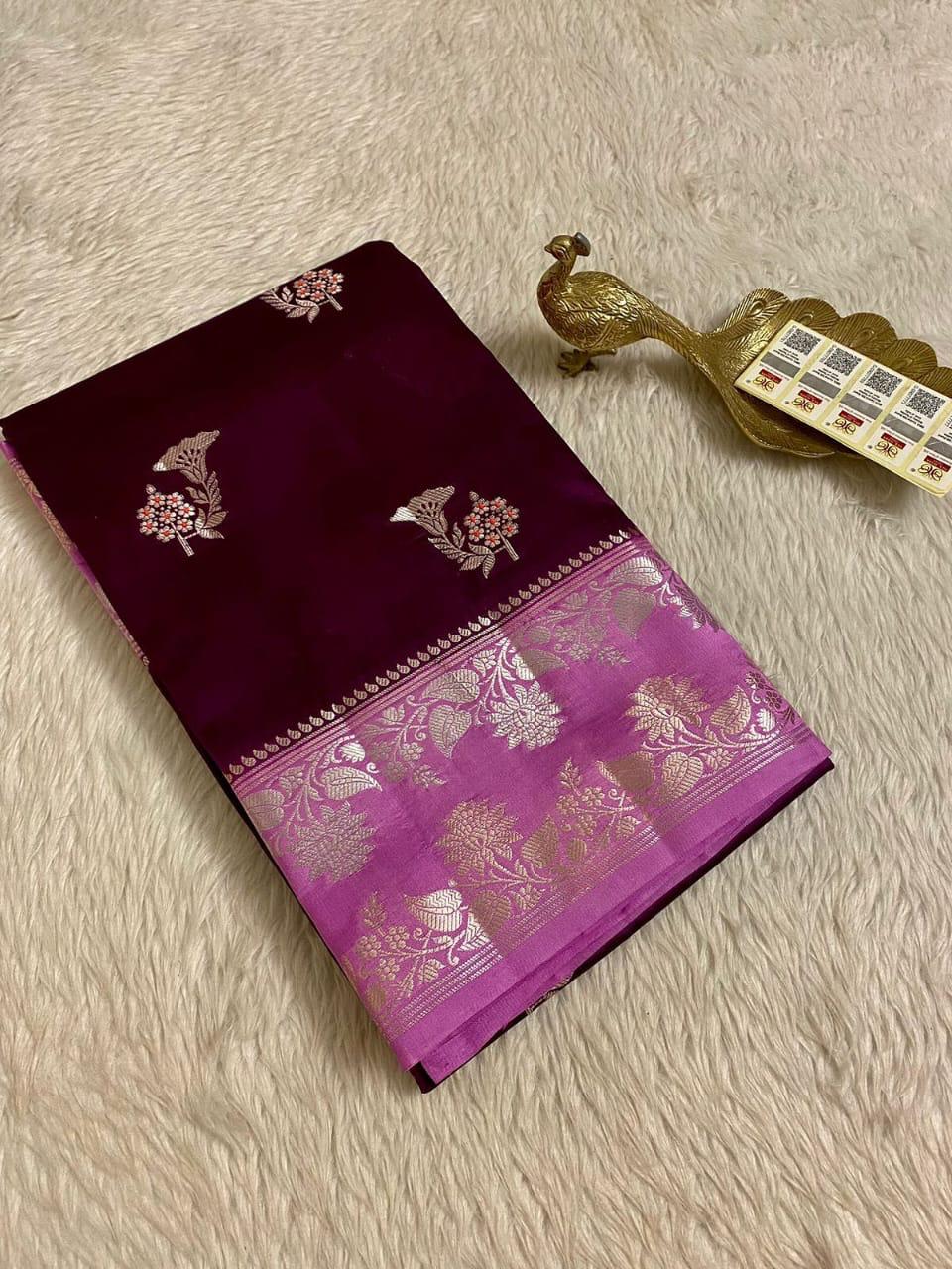 Designer Meena Boota Dyeable saree