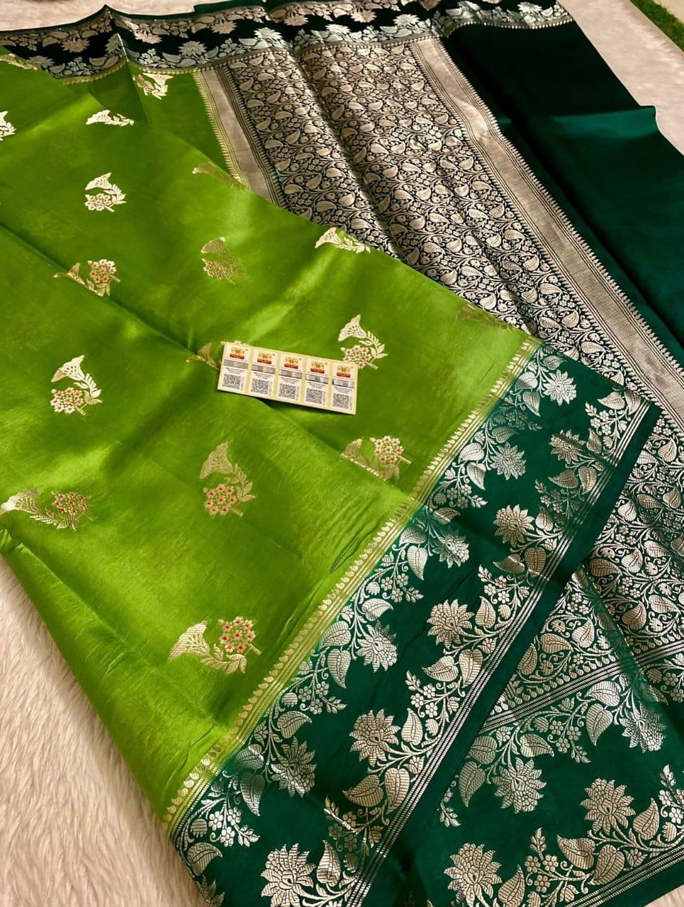 Designer Meena Boota Dyeable saree