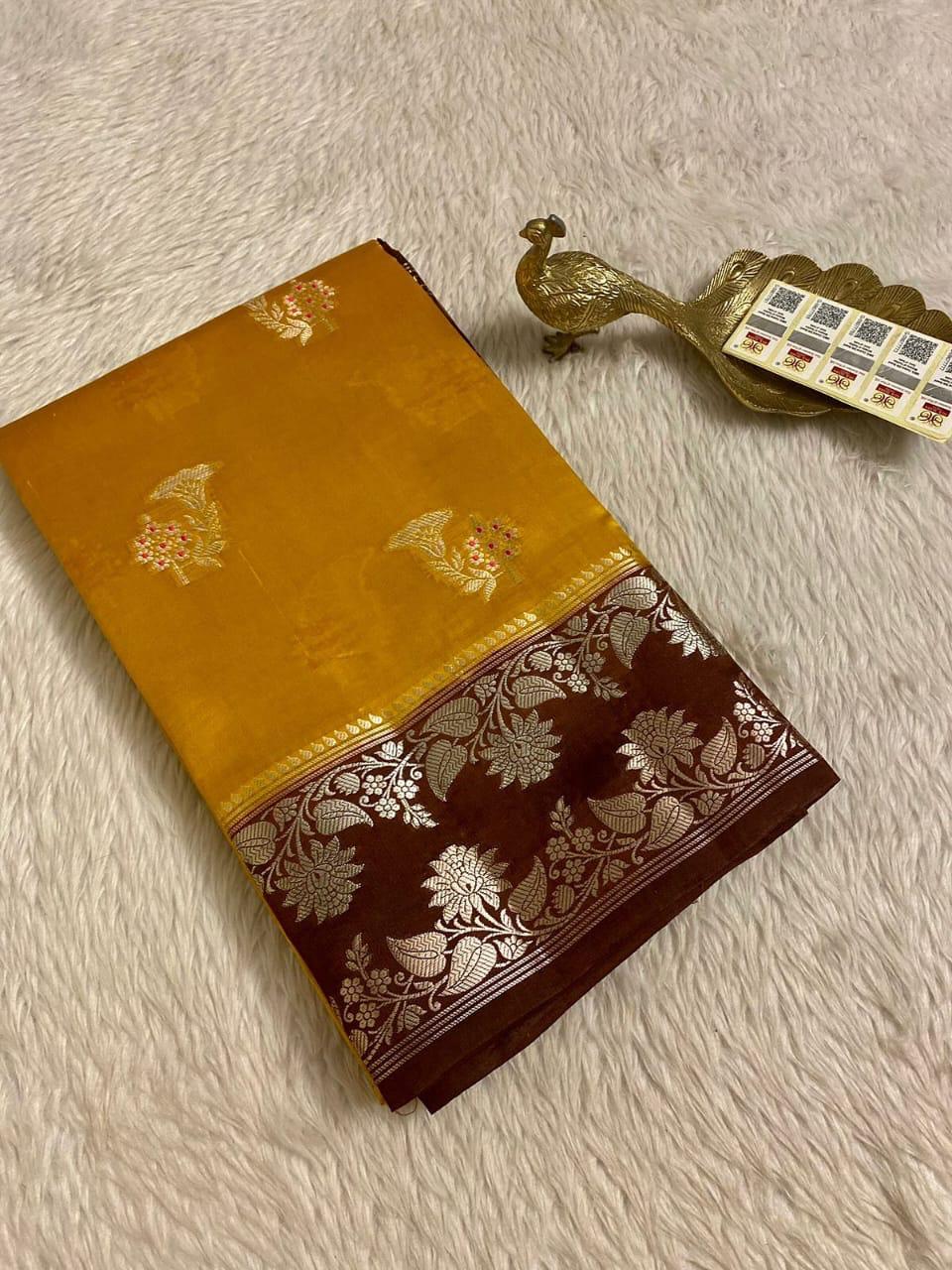 Designer Meena Boota Dyeable saree