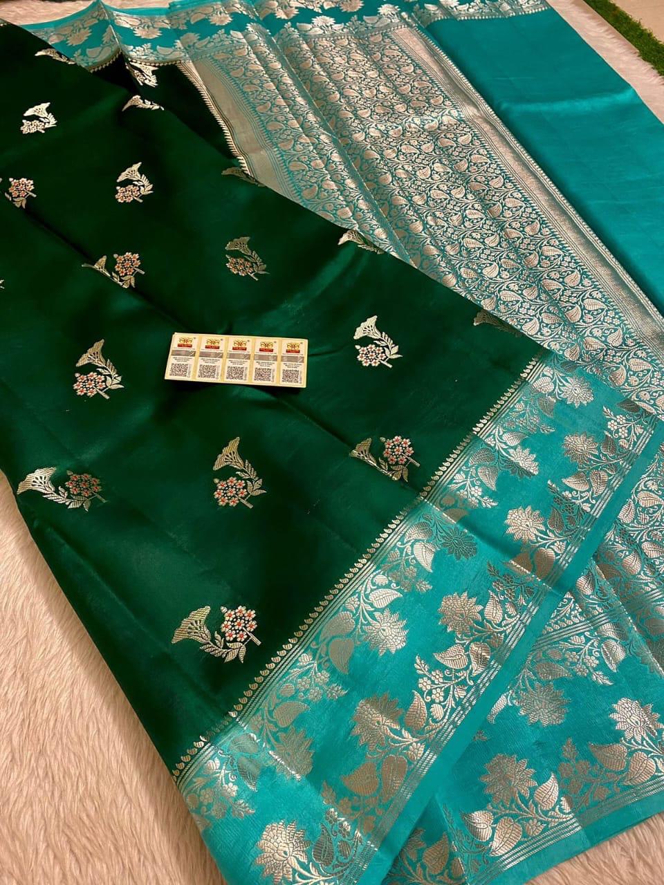 Designer Meena Boota Dyeable saree