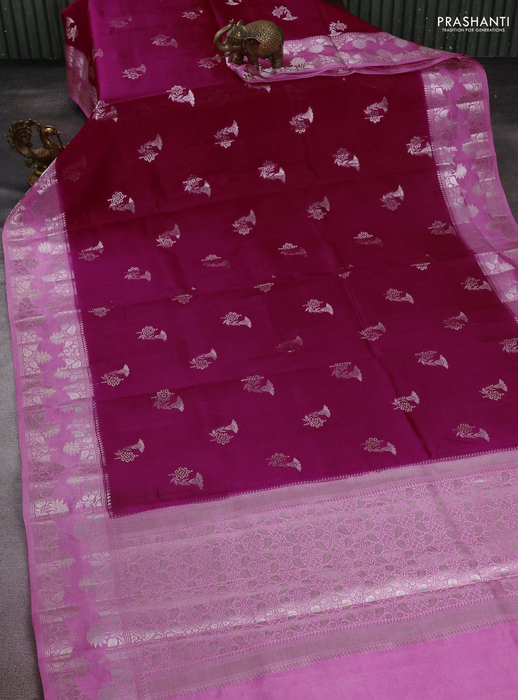 Designer Meena Boota Dyeable saree