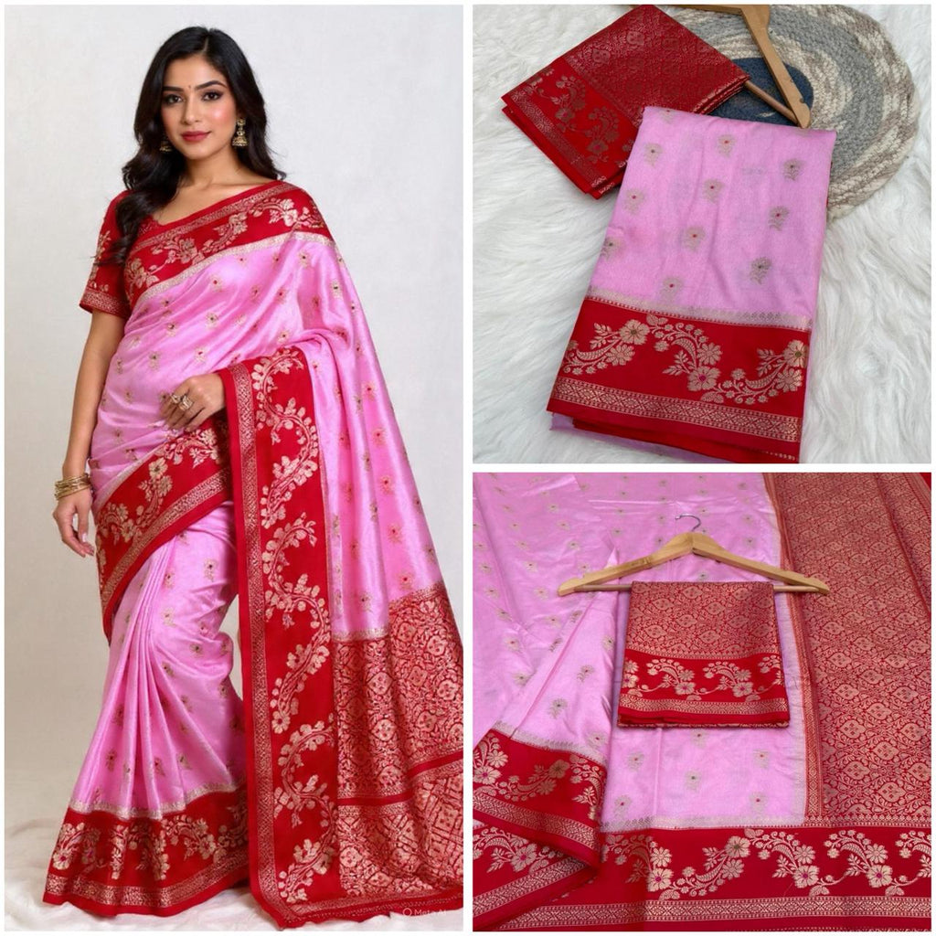 Design Meena Booti Dyeable saree