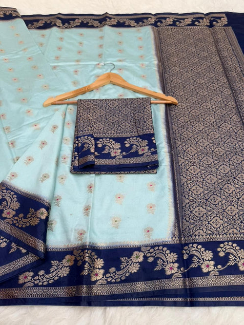 Design Meena Booti Dyeable saree