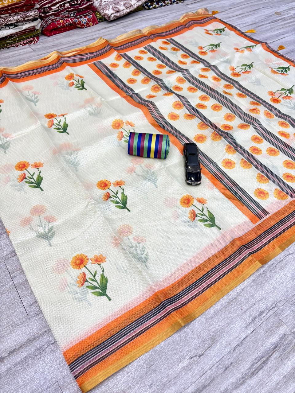 Kota doriya digital print saree