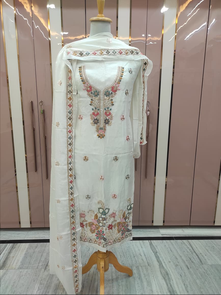 Premium viscose silk suit