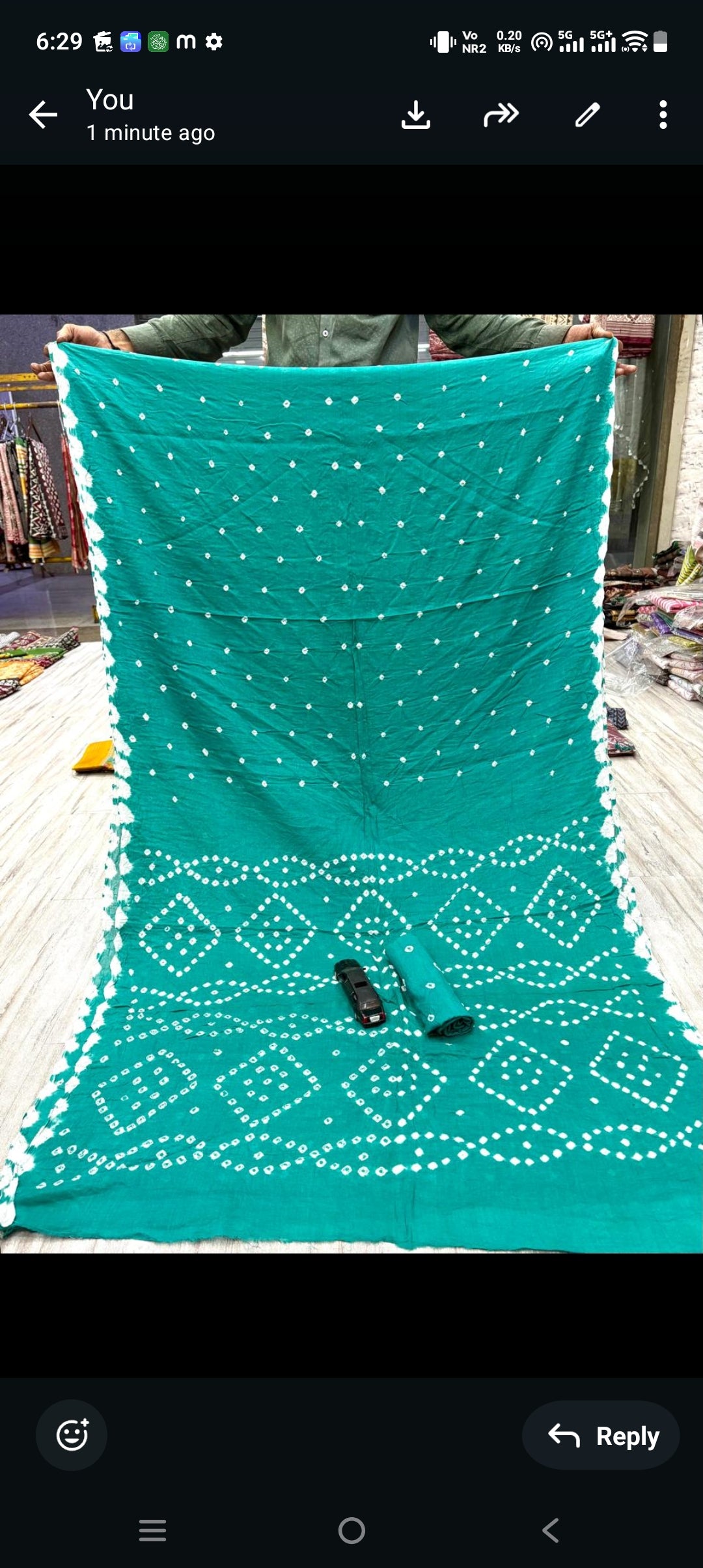 Pure cotton Bhandej saree