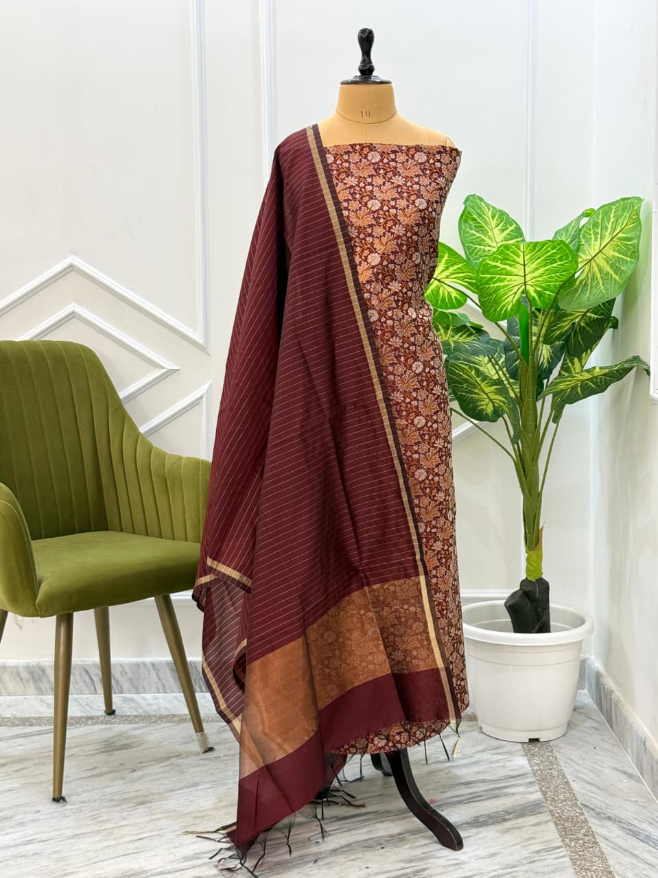 Banarsi Brocade silk suit