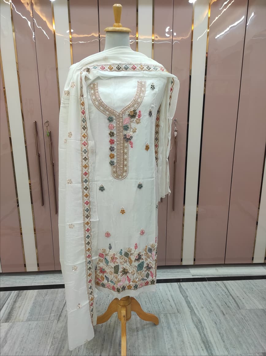 Premium viscose silk suit