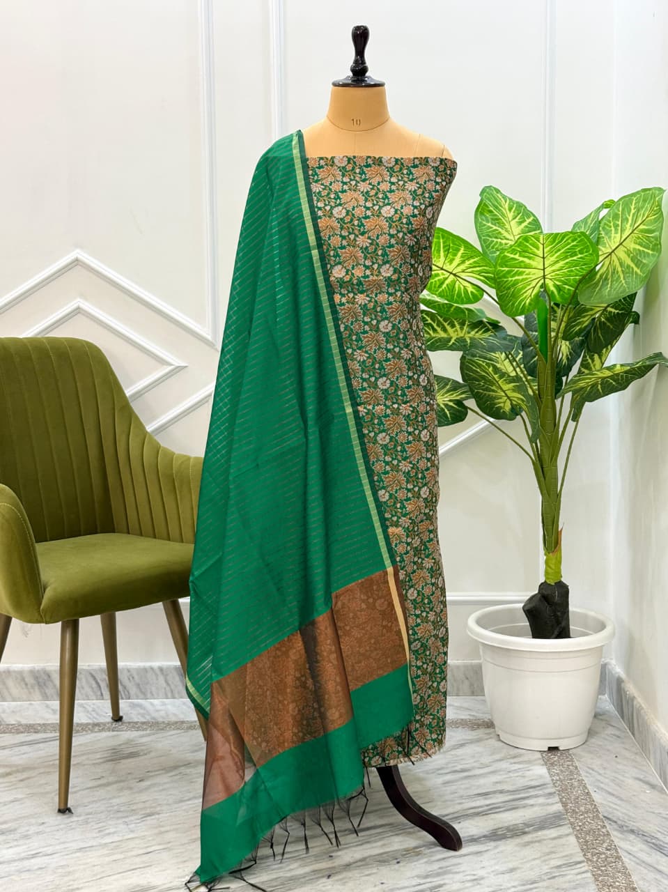 Banarsi Brocade silk suit