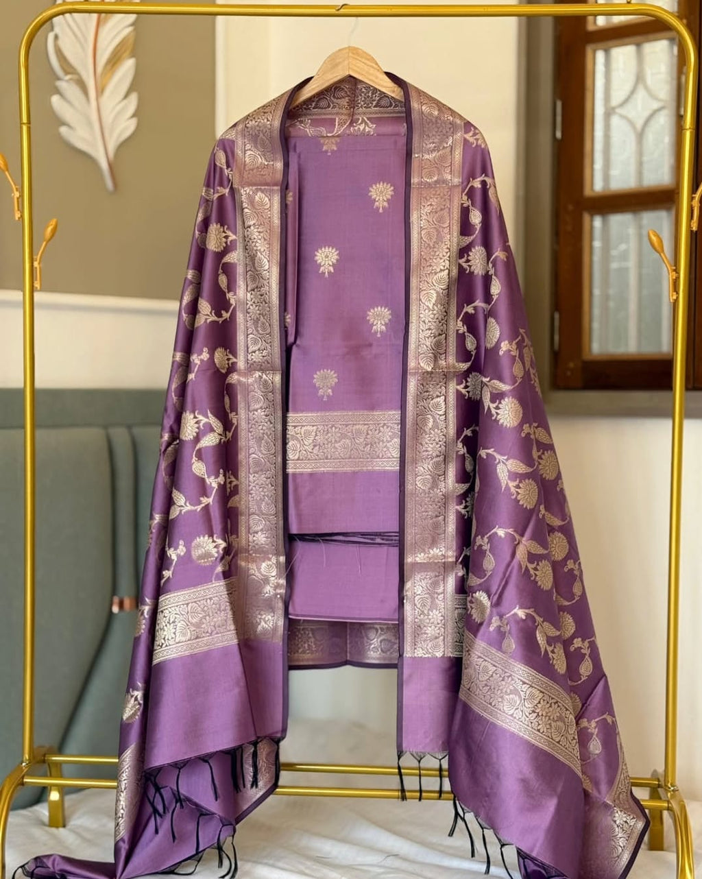 Banarsi silk wedding & पार्शिवियर suit