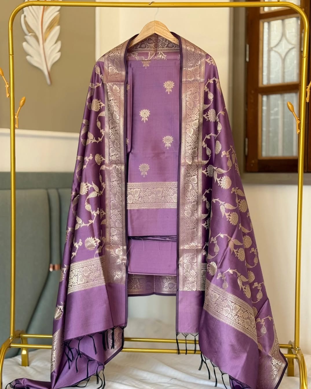 Banarsi silk wedding & पार्शिवियर suit