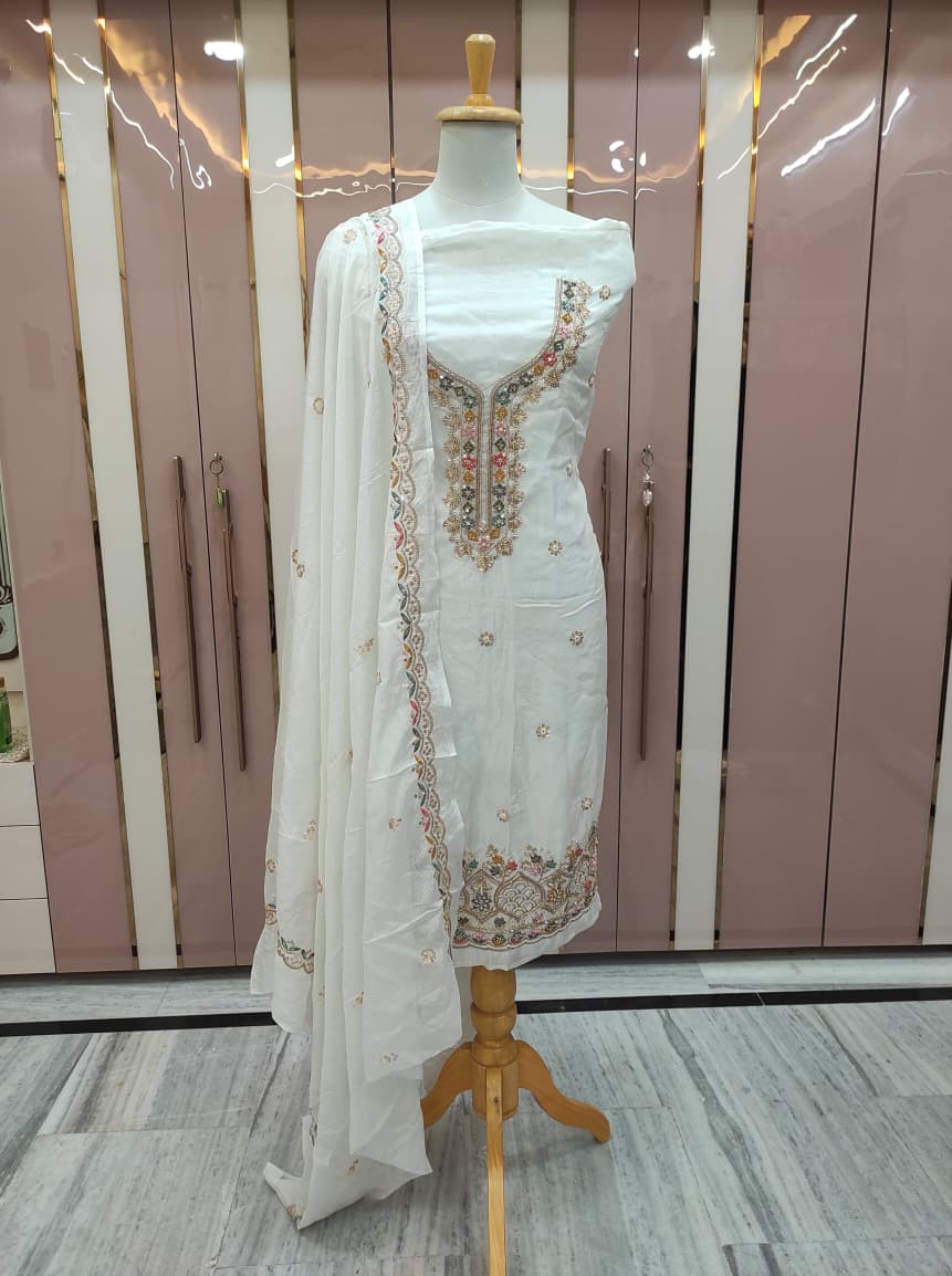 Premium viscose silk suit