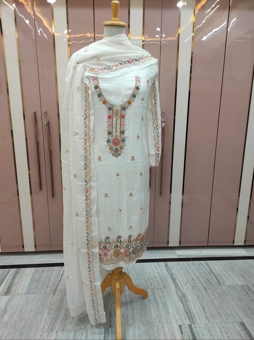 Premium viscose silk suit