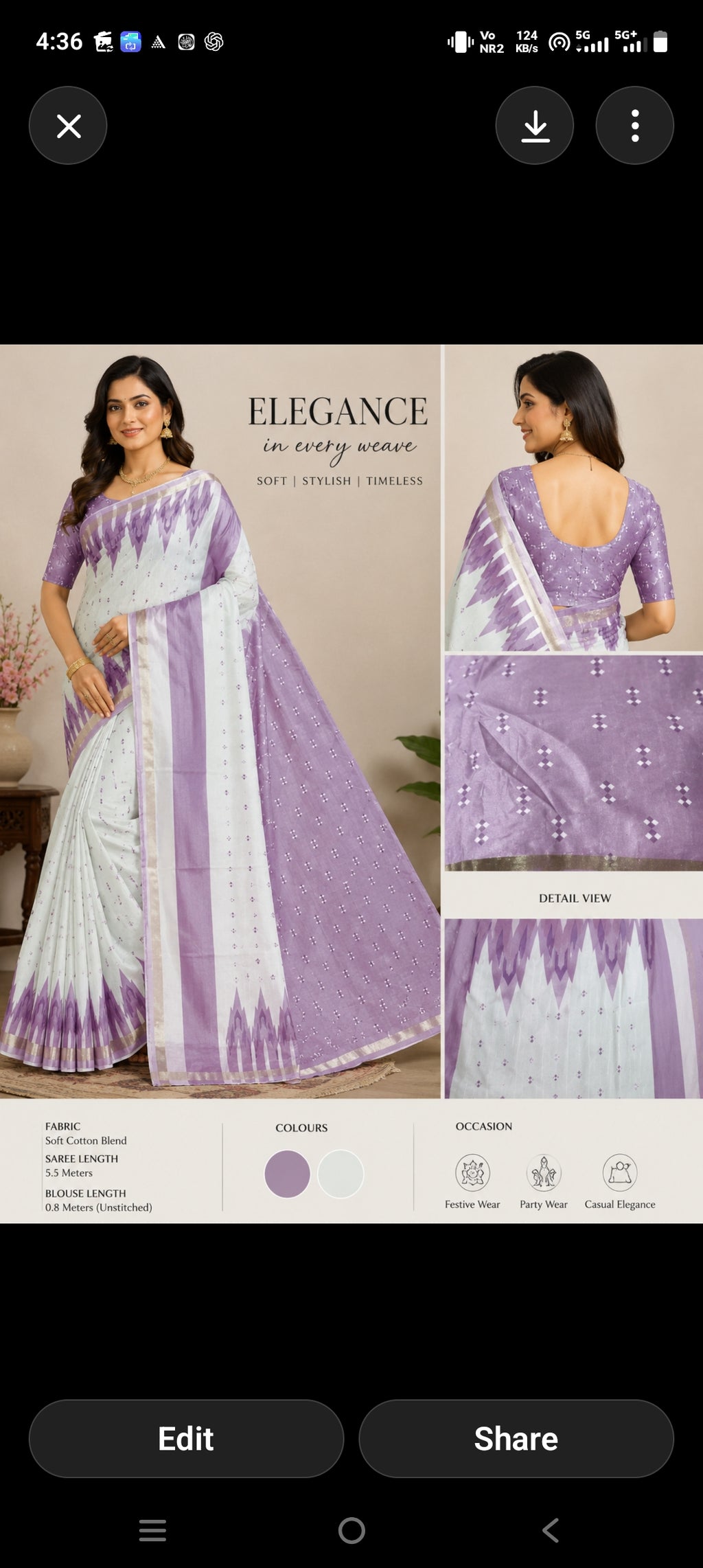 Simple & shower silk saree with all over printed Buta..