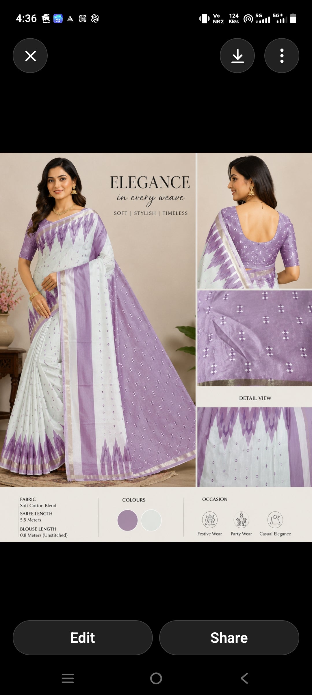 Simple & shower silk saree with all over printed Buta..