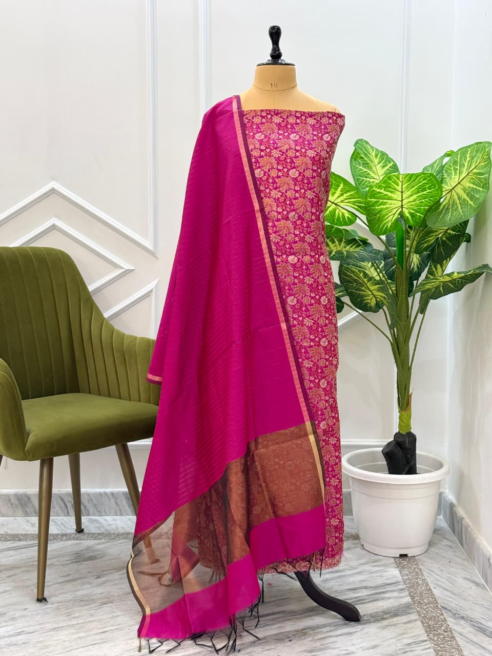 Banarsi Brocade silk suit